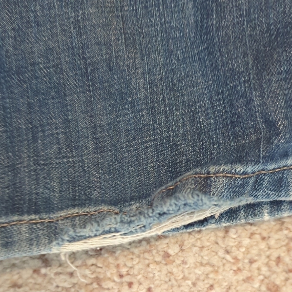 Calvin Klein Medium Wash‎ Flare Jeans Women's Size 14 Boho Retro - Picture 10 of 11